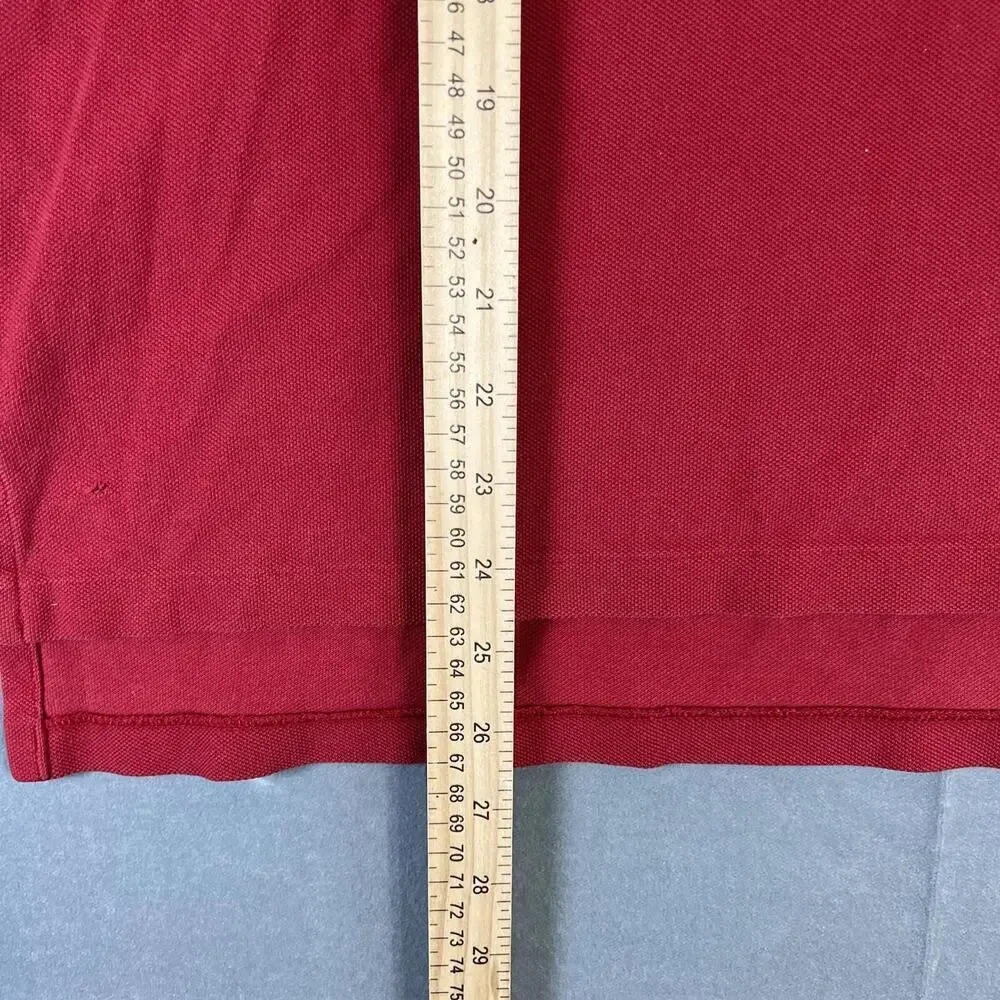 Vintage Polo Ralph Lauren Polo Shirt Mens XL Red Custom Fit Short Sleeve 90s